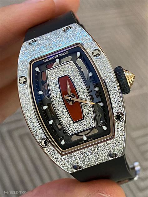 gold richard mille watch|Richard Mille Watch with diamonds.